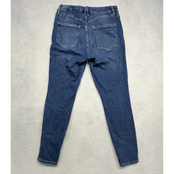 Good American Womens 14 Jeans Good Legs High Rise Skinny Medium Wash - Picture 9 of 10